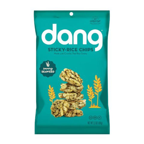 Dang Sticky Rice Chips Savory Seaweed Front of Bag