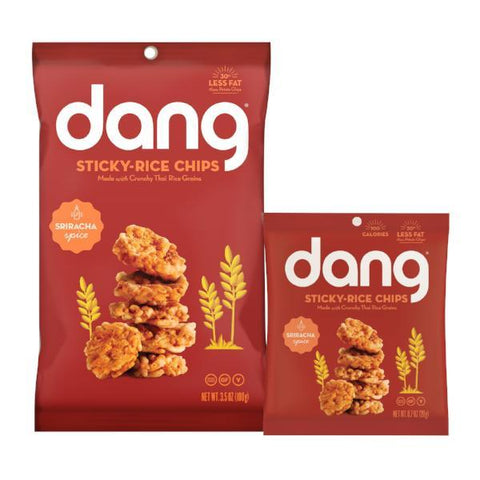 Dang Sticky Rice Chips Sriracha Spice Two Sizes